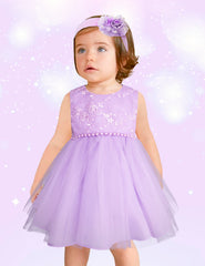 Vestido de Fiesta Lila para Bebés - Gerat
