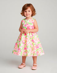 Vestido Floral Rosa para Niñas de 2 a 3 Años Gerat