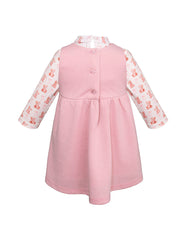 Bata rosa con moño y ositos para bebé niña | Gerat - Tallas 12 y 18 meses