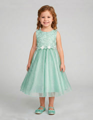 Vestido de Fiesta Verde Menta para Niñas | Gerat | Tallas 3, 4, 6 y 8