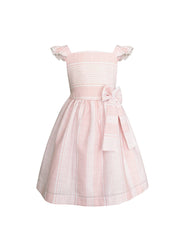 Vestido Rosa Pastel para Niñas con Moño | Gerat