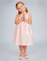Vestido Rosa Pastel para Niñas con Moño | Gerat