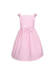 Vestido Primavera Rosa para Niñas con Moño| Gerat