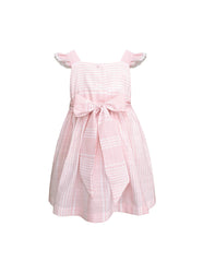 Vestido para Bebé Rosa Pastel con Moño | Tallas 12 y 18 Meses | Gerat
