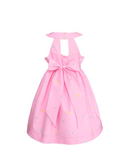 Vestido Rosa Pastel para Niña con Moño | Tallas 3, 4, 6 y 8 | Gerat