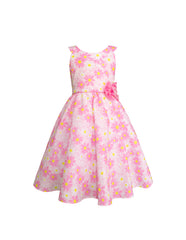 Vestido para Niña Rosa primavera | Tallas 3, 4, 6, 8 y 10 | Gerat
