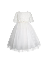 Vestido de Primera Comunión para Niña Gerat con Encaje y Tul
