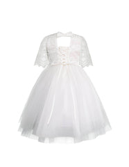 Vestido de Primera Comunión para Niña Gerat con Encaje y Tul