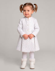 Abrigo Blanco Elegante para Niña Gerat