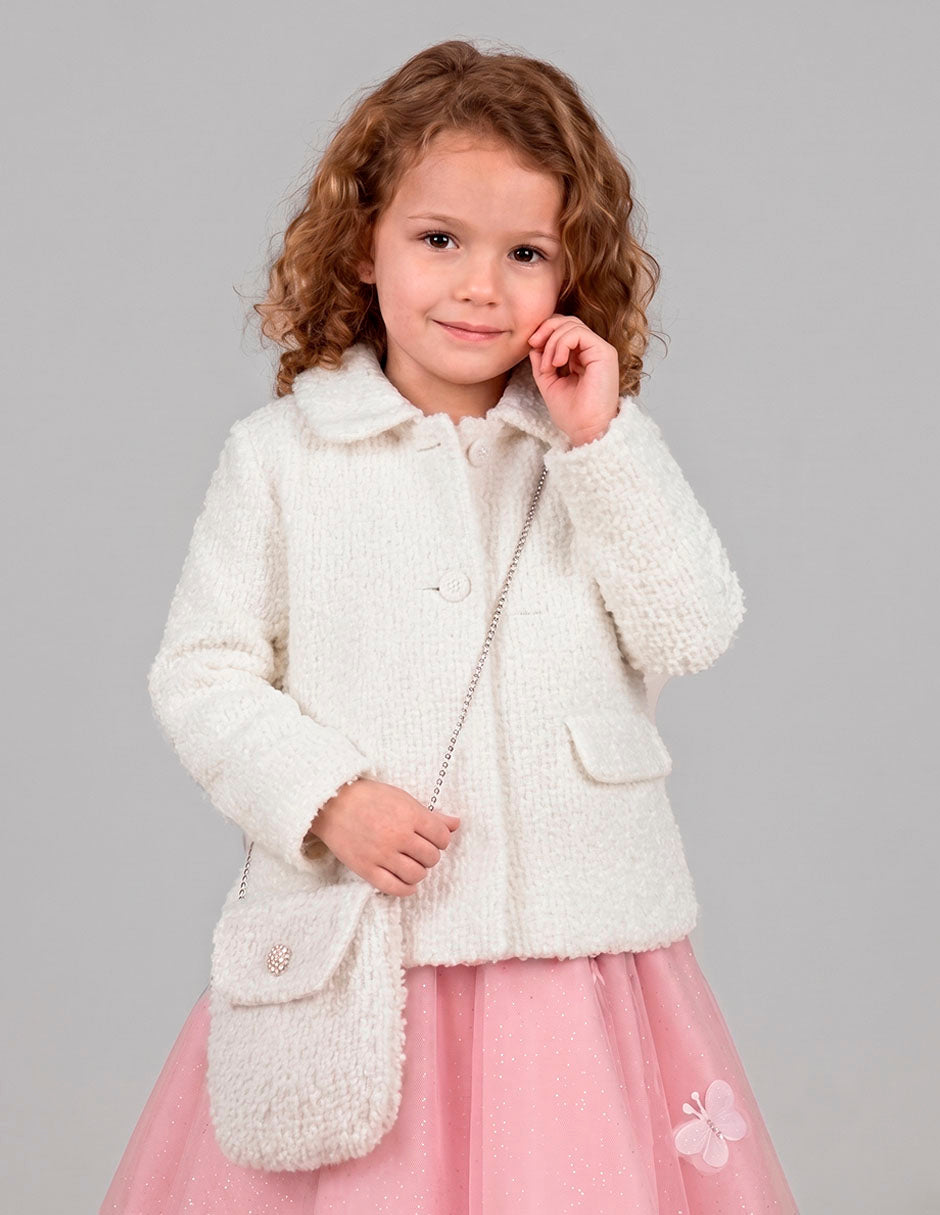 Chamarra Hueso Beige para Niña Gerat