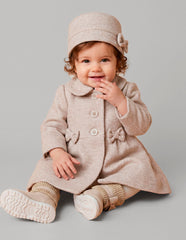 Abrigo para Bebé Gerat con Gorro en Color Beige