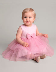 Vestido con Abrigo para Bebé Gerat en Color Rosa