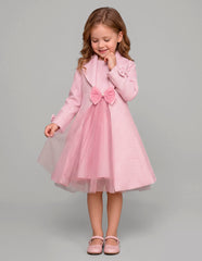 Vestido con Abrigo Rosa para Niña Gerat