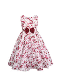 Vestido con Torero para Niña Gerat Estampado Floral Rojo