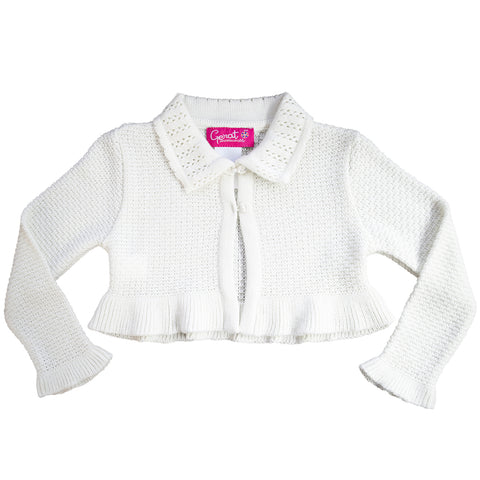 Suéter para niña Gerat color blanco