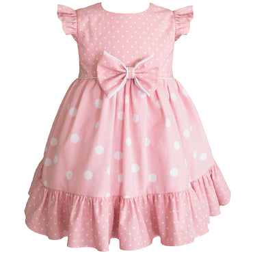 Bata o vestido para bebé Gerat color rosa