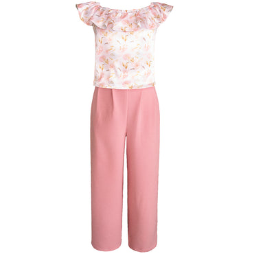 Conjunto para niña Gerat de pantalon rosa con blusa