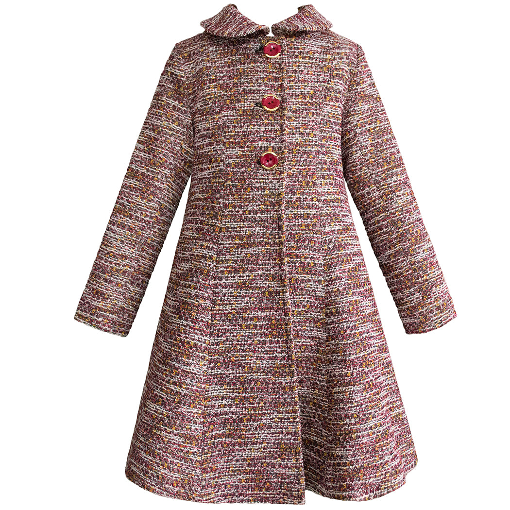 Abrigo para nina color rojo Gerat 6