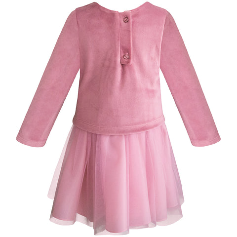 Conjunto de falda y blusa para niñas 2 y 3 años Gerat color palo de rosa