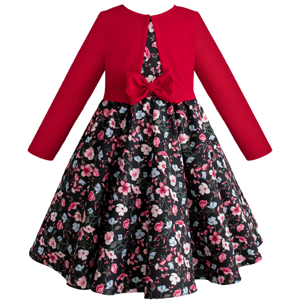 Vestido floreado con torero rojo para ni a Gerat Gerat Infants