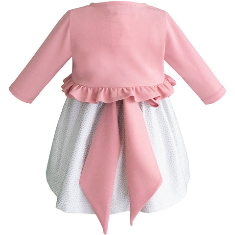 Bata con suéter para bebé rosa Gerat