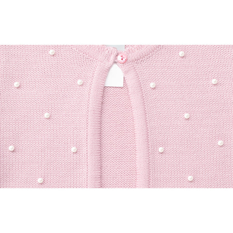 Suéter para niña rosa pastel