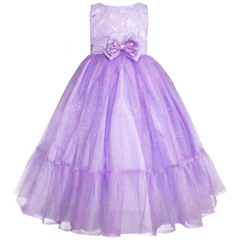 Vestido de Fiesta Encanto Lila para Niñas - Gerat Fairy Tale Collection