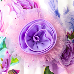 Vestido de flores Lila para Niñas de 4 a 10 Años Gerat