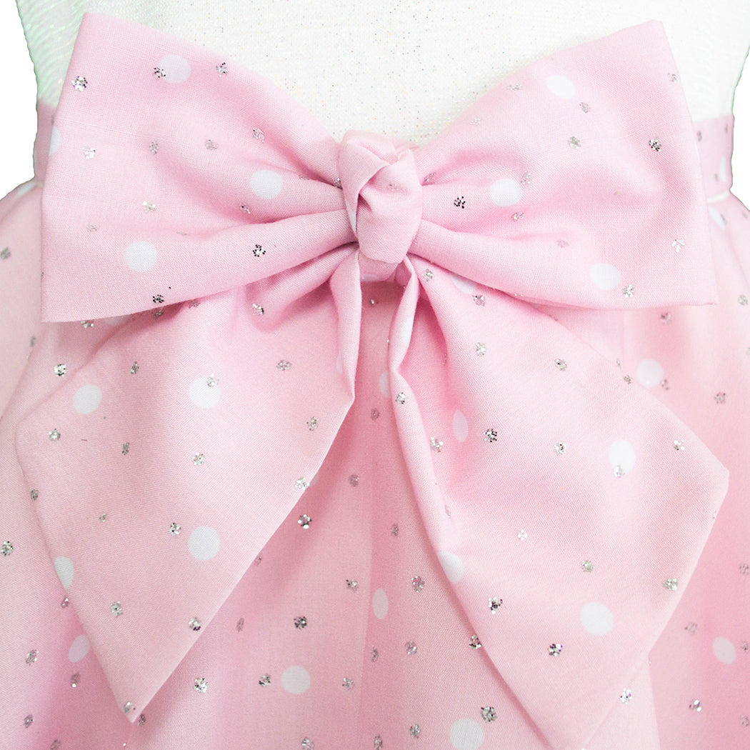 Conjunto de Blusa y Falda Rosa con Lentejuelas para Niñas de 6 a 12 Años Gerat