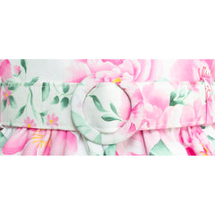 Vestido Gerat Juvenil Floral Rosa para Niñas de 8 a 12 Años Fresco y Ligero