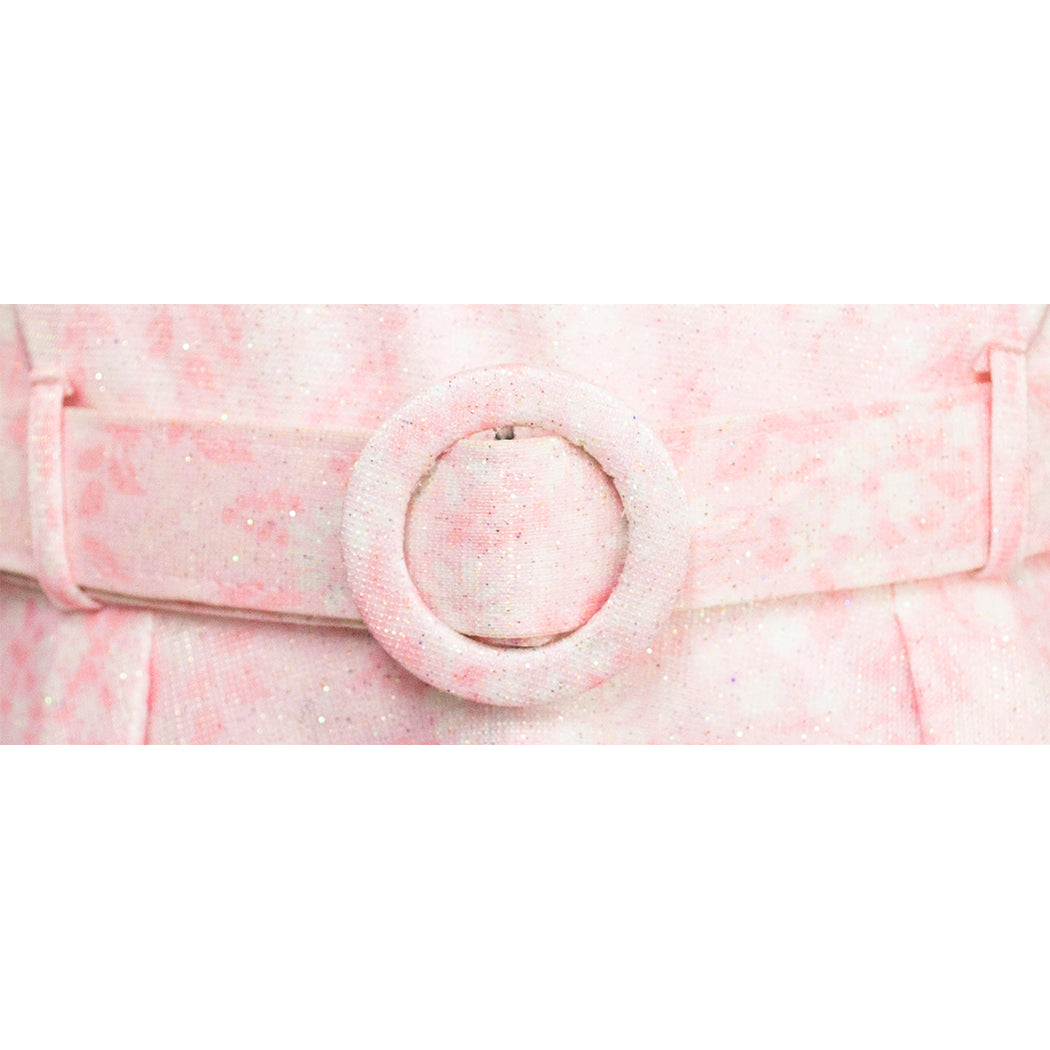 Vestido Junior Rosa Elegante con Cinturón para Niñas de 8 a 12 Años | Gerat