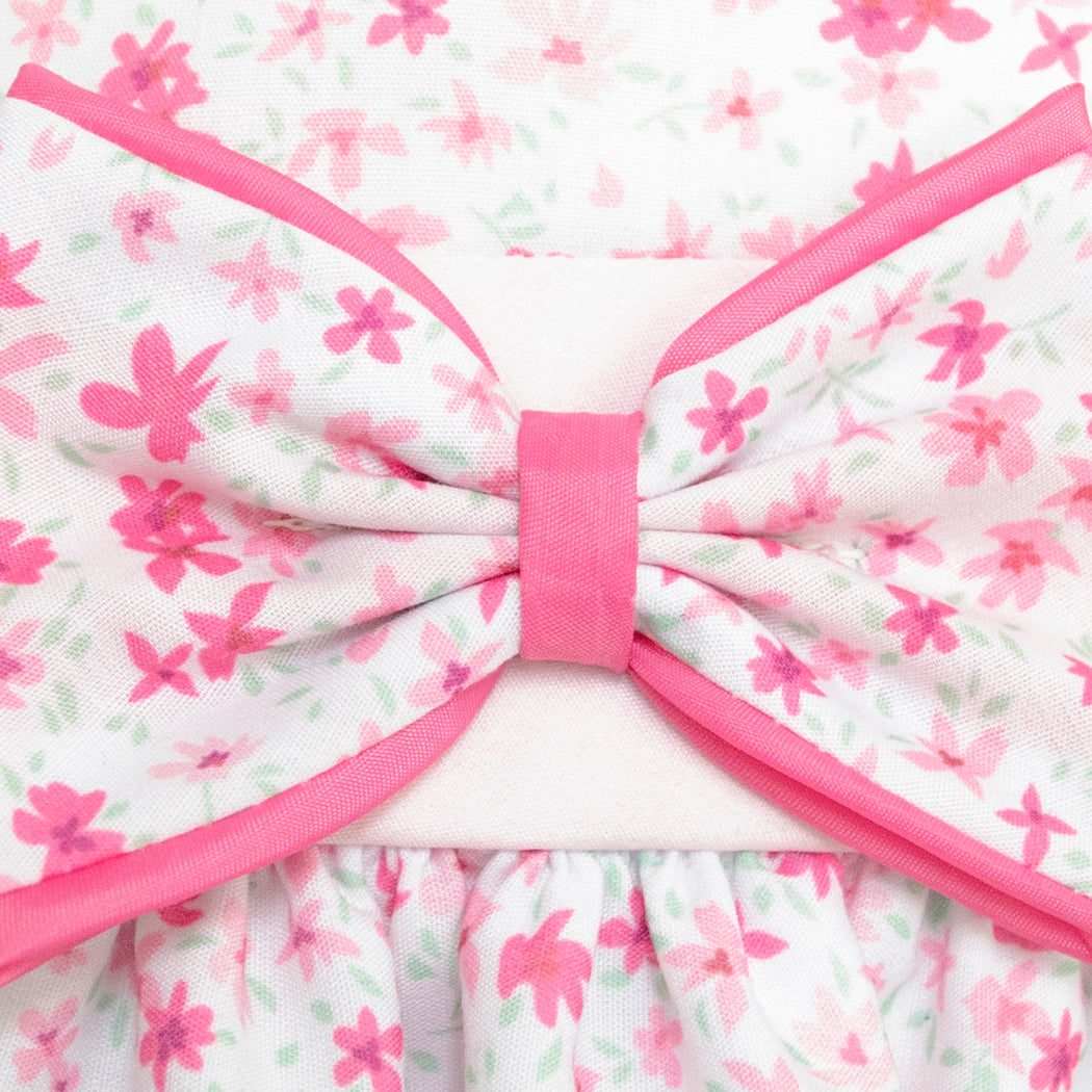 Vestido Gerat Casual Rosa con Moño para Niñas de 4 a 10 Años