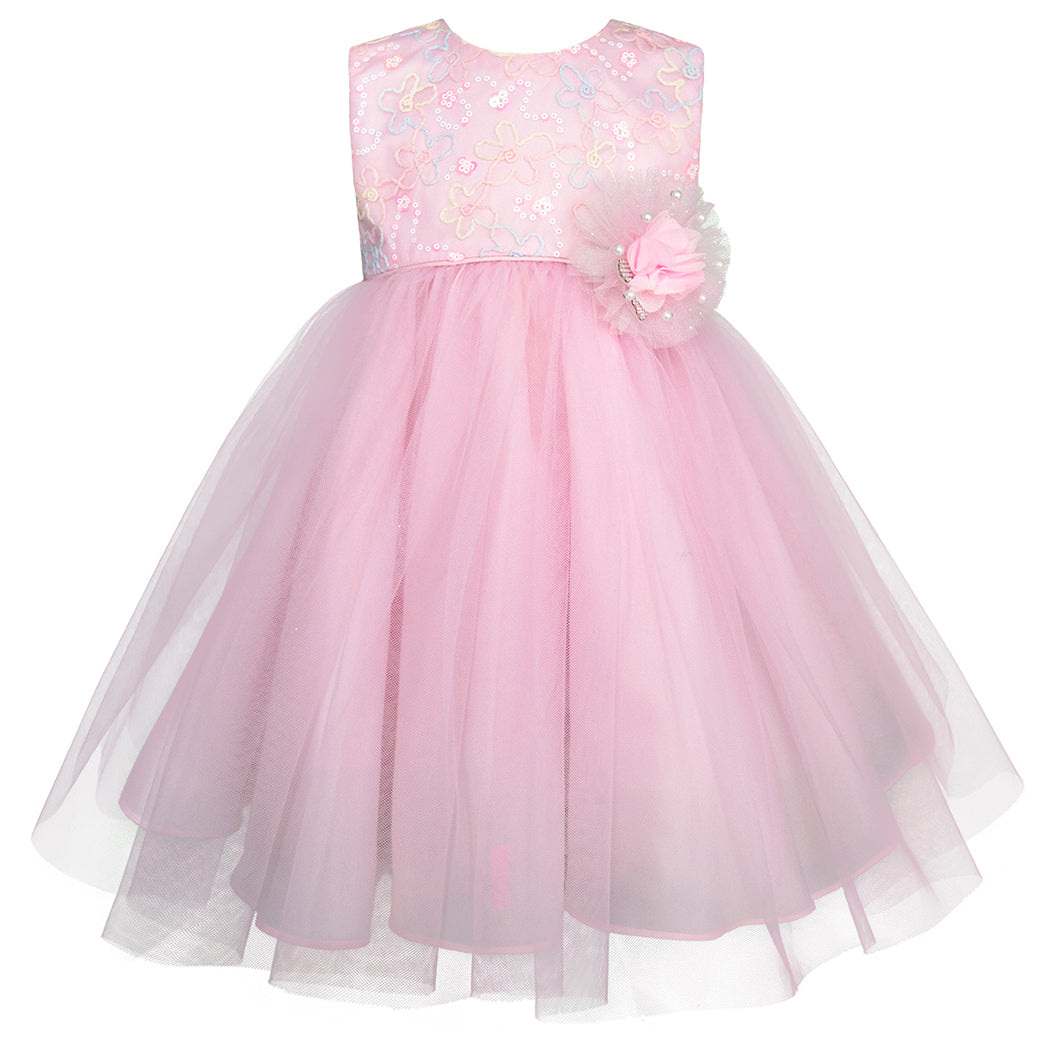 Vestido de Fiesta para Bebé Rosa Pastel – Gerat