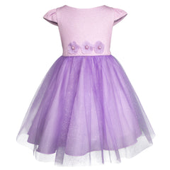 Vestido Gerat con Abrigo Lila para Niñas Pequeñas