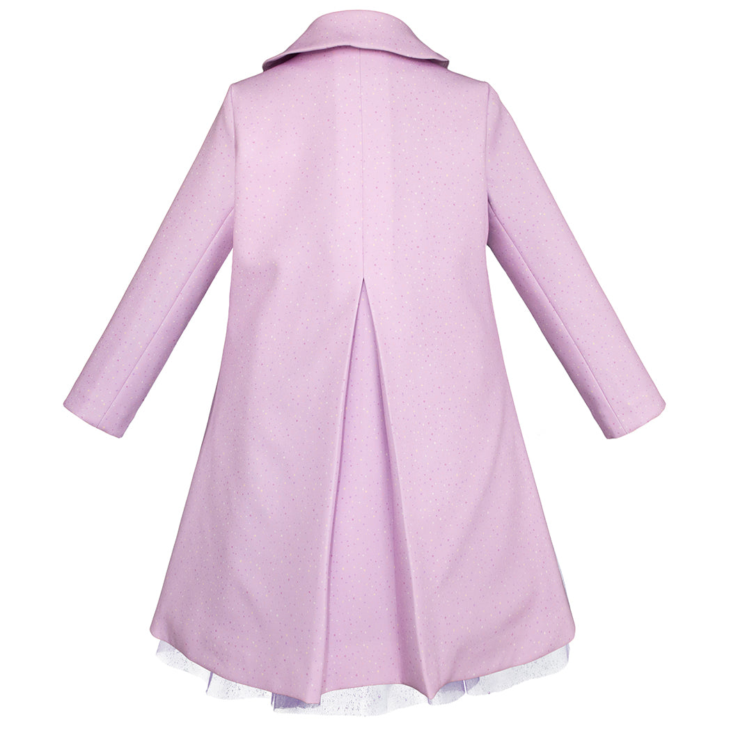 Vestido Gerat con Abrigo Lila para Niñas Pequeñas