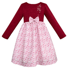 Vestido Gerat para Niñas con Talle Tejido y Falda Floral