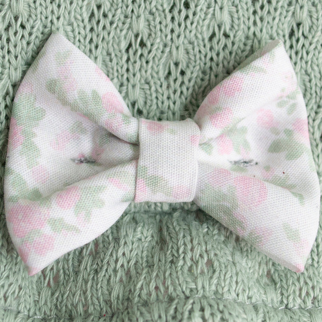 Vestido Gerat para niña con talle tejido verde