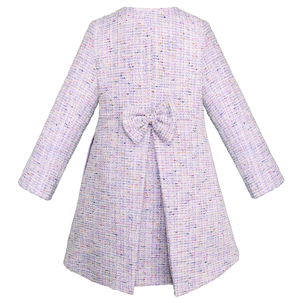 Abrigo Lila para Niña Gerat Tipo Tweed