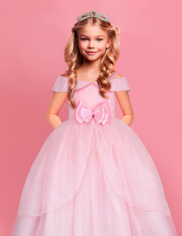 Vestido de Gala Rosa para Niñas - Gerat Princess Sparkle Collection
