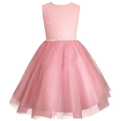 Vestido de fiesta juvenil Gerat color Palo de Rosa