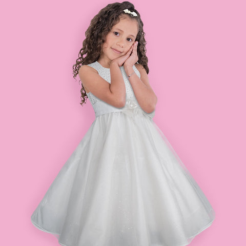 Vestido para niña Gerat blanco para Primera Comunión