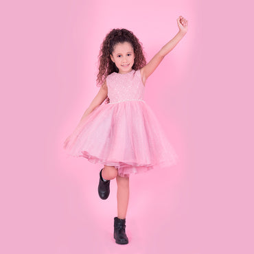 Vestido de niña Tutu Gerat color rosa pastel