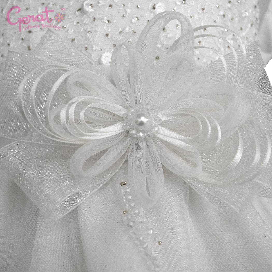 Vestido para niña Gerat blanco para Primera Comunión