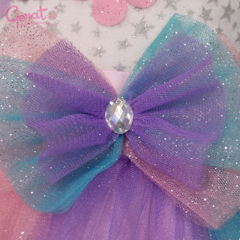 Vestido de fiesta para niñas Gerat unicornio color arcoiris