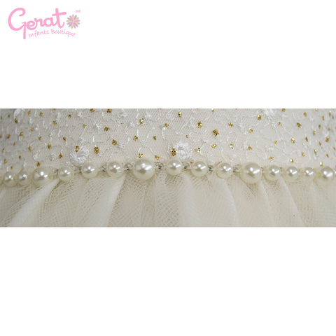 Bata Vestido para bebé de Fiesta Gerat Hueso Tutu