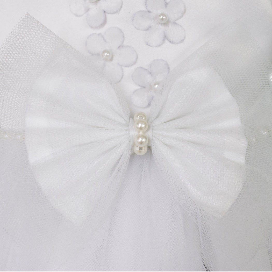 Vestido para bautizo color blanco Gerat