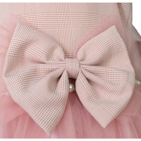 Conjunto para niña de abrigo,vestido rosa Gerat