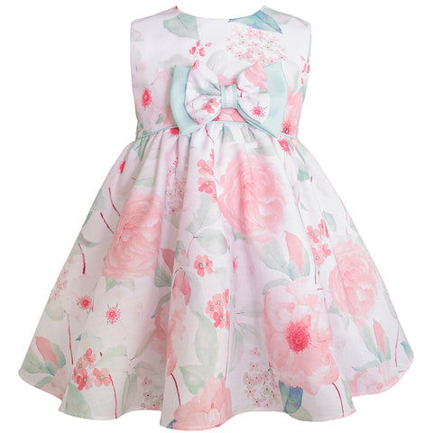 Bata para bebé rosa con verde agua Gerat