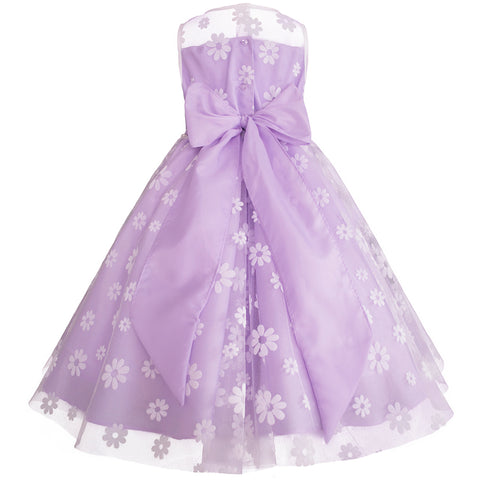 Vestido de fiesta Gerat para niña color lila