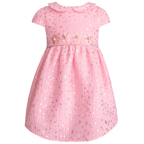 Bata o vestido para bebé color rosa Gerat